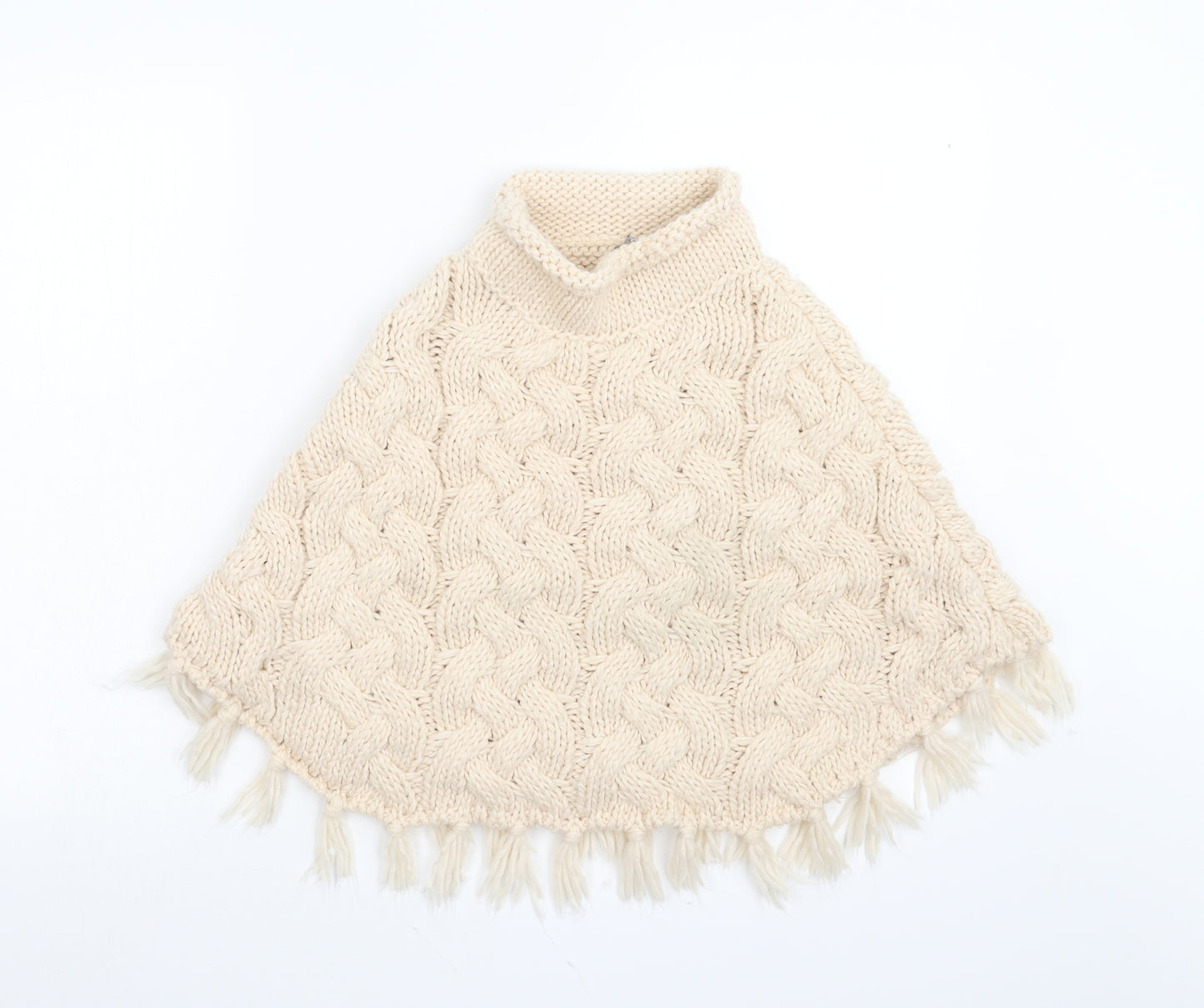 TU Girls Pink  Knit Basic Coat Poncho One Size
