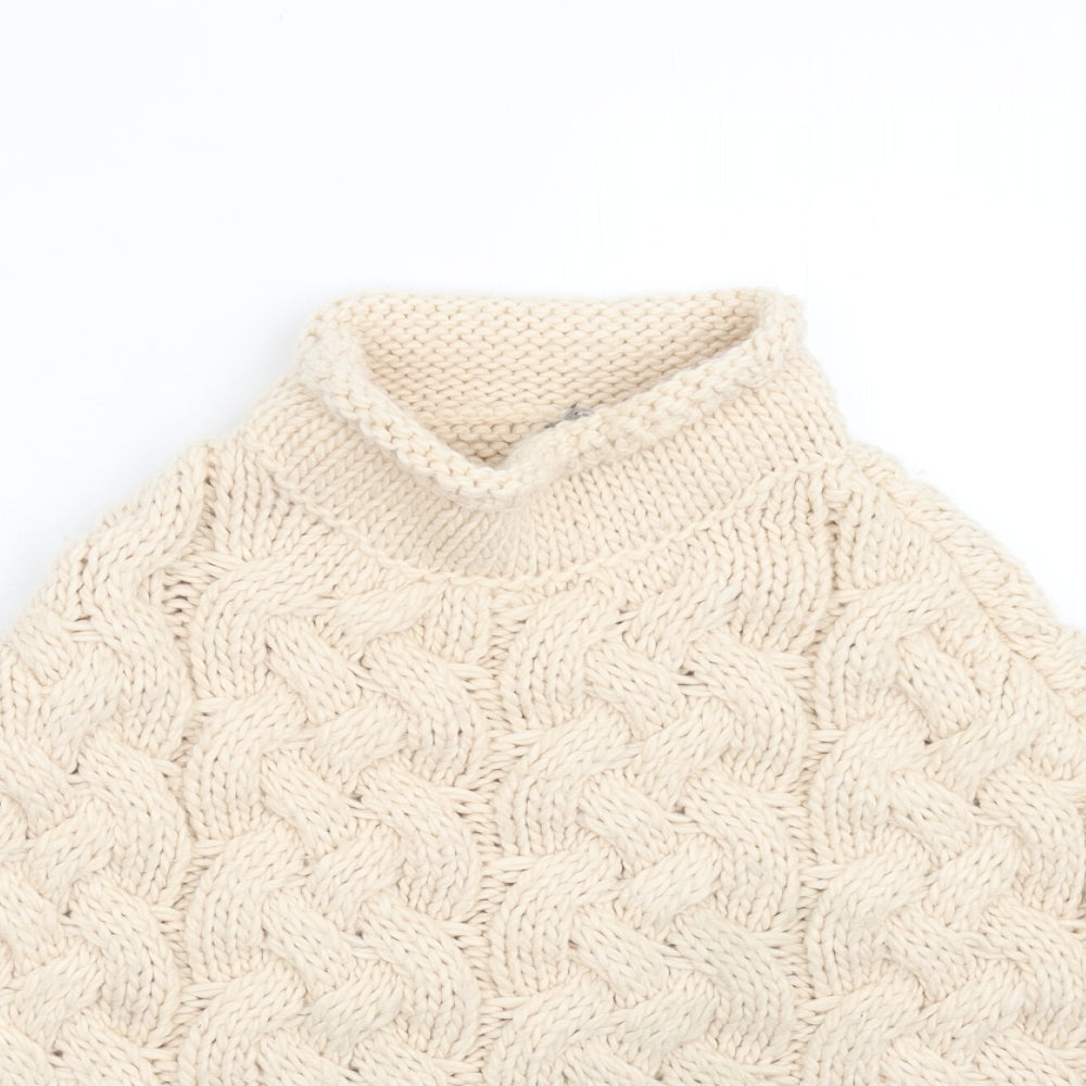 TU Girls Pink  Knit Basic Coat Poncho One Size