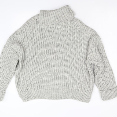 M&S Womens Grey  Knit Pullover Jumper Size L