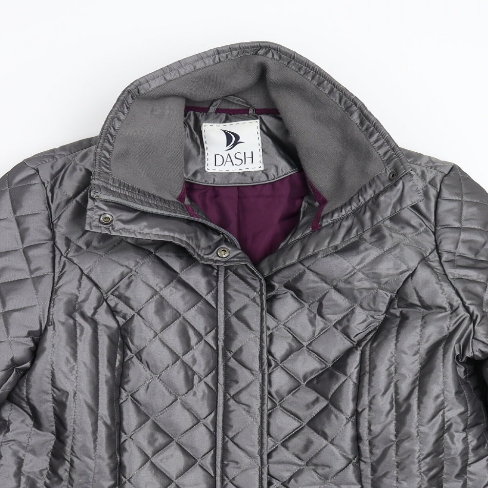 DASH Womens Grey   Quilted Jacket Size 16