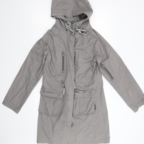 Golddigga Womens Grey   Overcoat Coat Size M