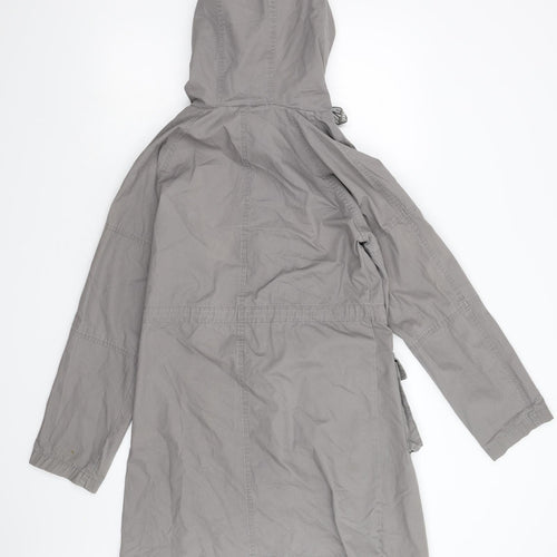 Golddigga Womens Grey   Overcoat Coat Size M