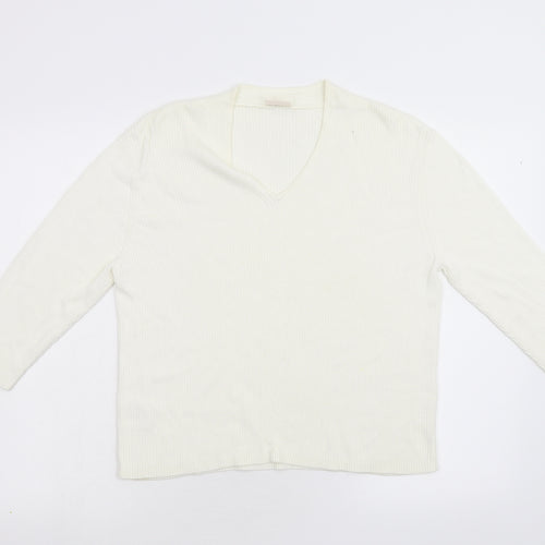 Country Casuals Womens Ivory   Pullover Jumper Size L