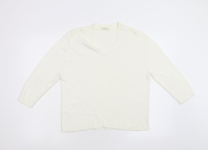 Country Casuals Womens Ivory Pullover Jumper Size L