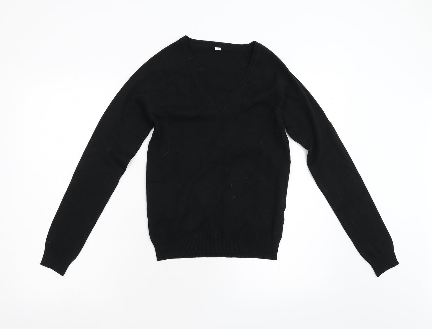 Preworn Womens Black  Knit Pullover Jumper Size M
