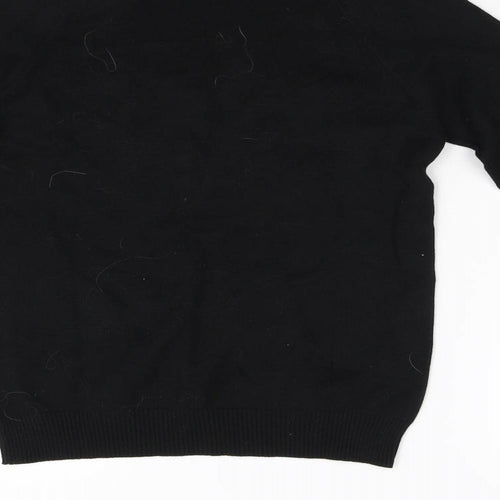 Preworn Womens Black  Knit Pullover Jumper Size M