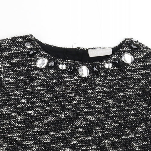 Matalan Girls Grey   Pullover Jumper Size 6 Years