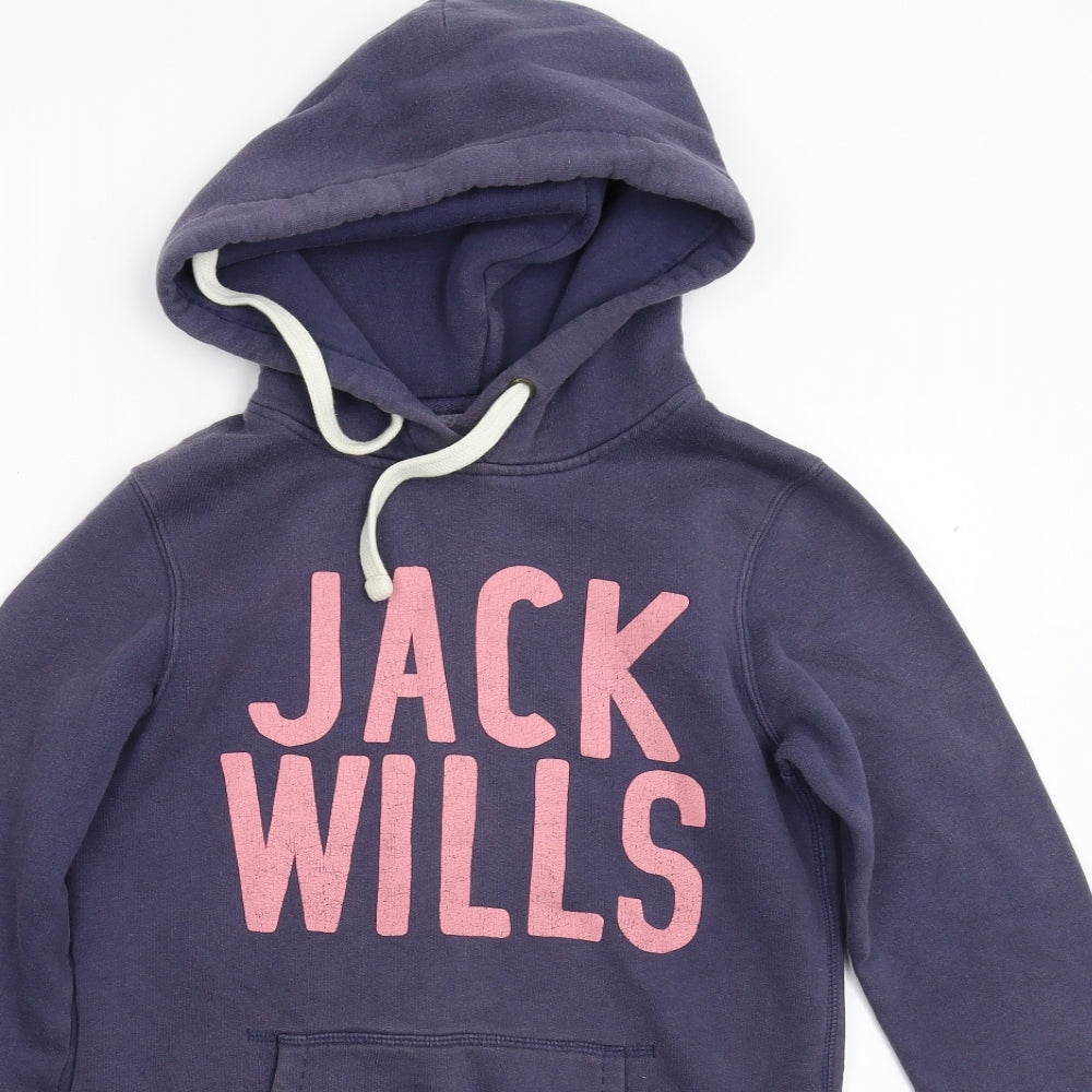 Jack Wills Womens Blue   Pullover Hoodie Size 8