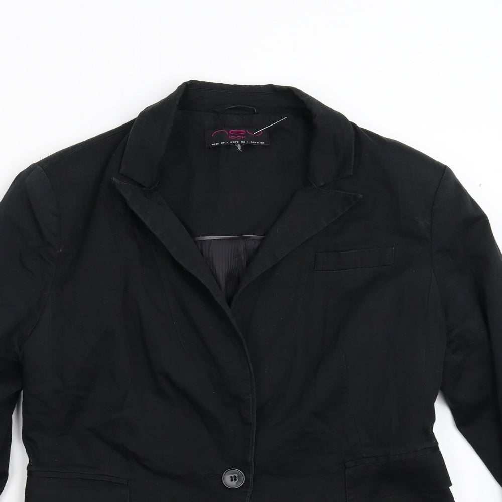 New Look Womens Black   Jacket Blazer Size 14