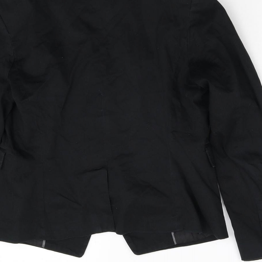 New Look Womens Black   Jacket Blazer Size 14