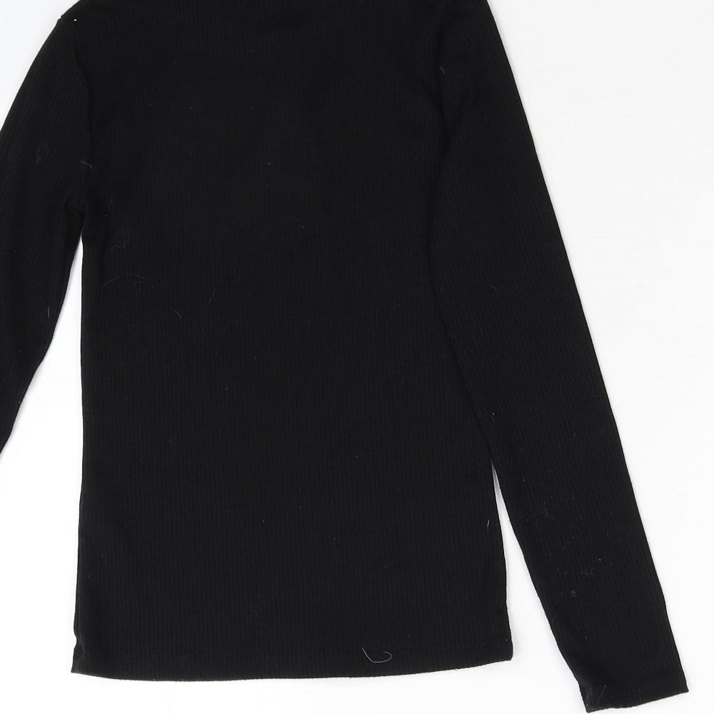 F&F Girls Black   Pullover Jumper Size 9-10 Years