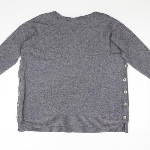 Preworn Womens Grey  Knit Pullover Jumper Size L