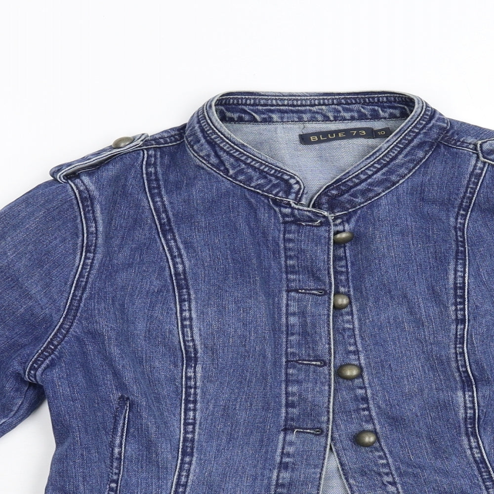 Blue 73 Womens Blue   Jacket  Size 10
