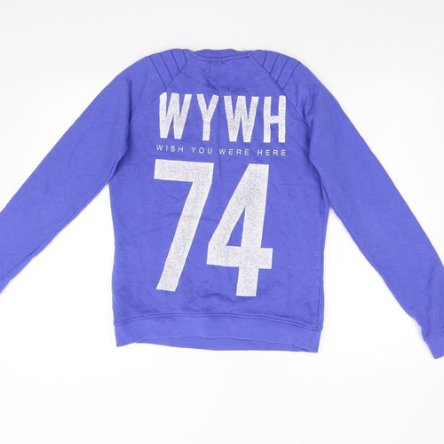 Karssan Womens Blue   Pullover Sweatshirt Size XS
