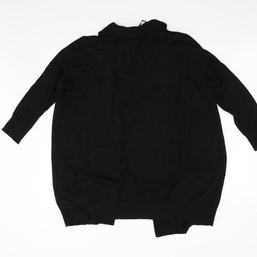 Primark Womens Black  Knit Cardigan Jumper Size 14