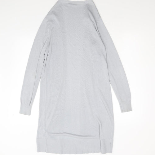 Oasis Womens Grey  Knit Cardigan Jumper Size L