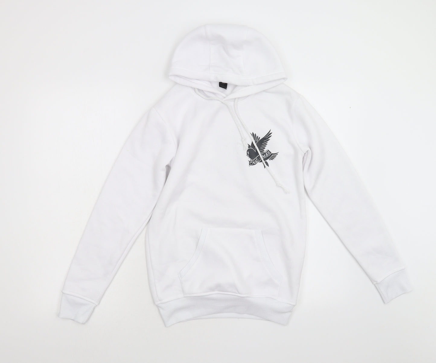 Cry Baby Womens White   Pullover Hoodie Size 2XS