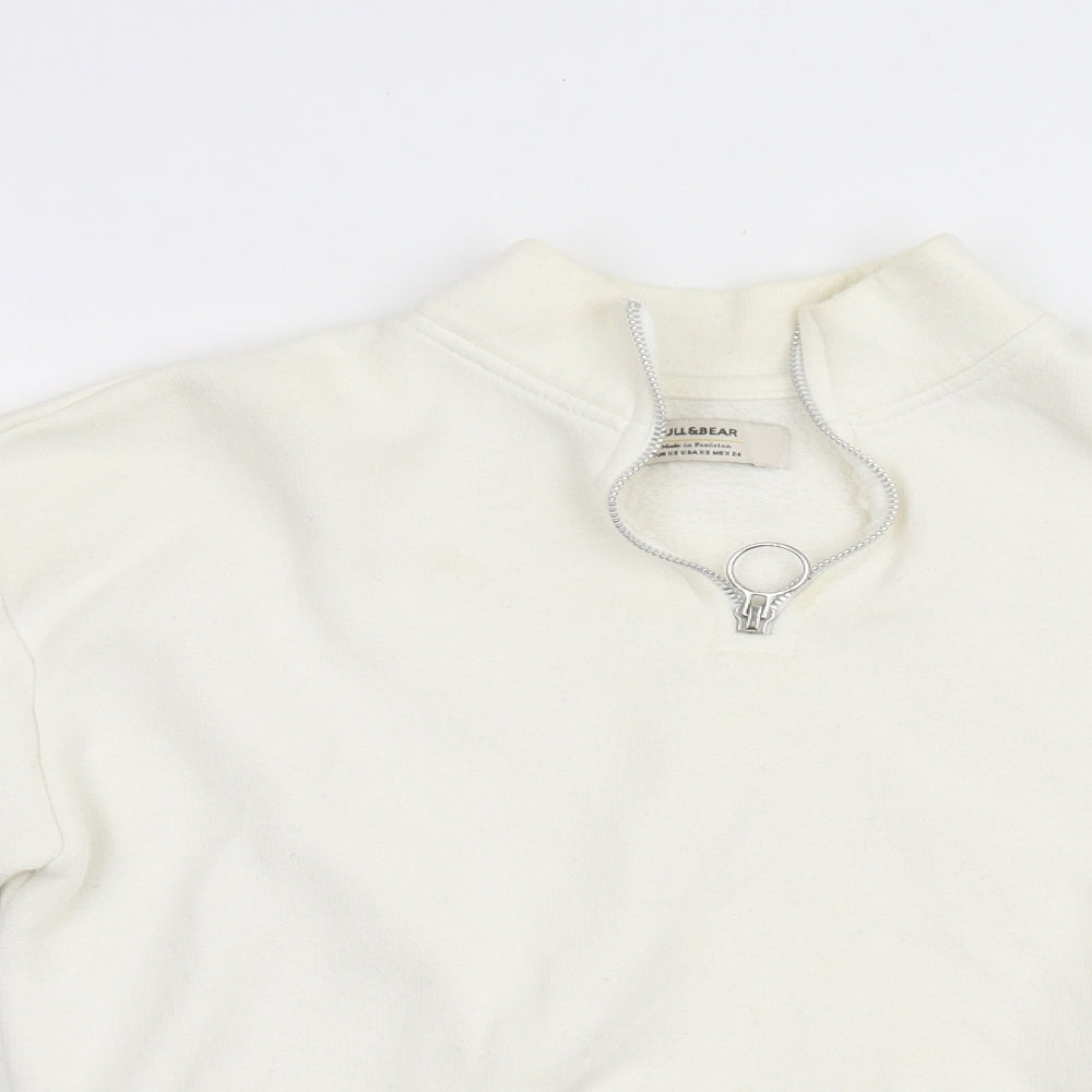 Pull & Bear Womens Ivory   Pullover Jumper Size XS