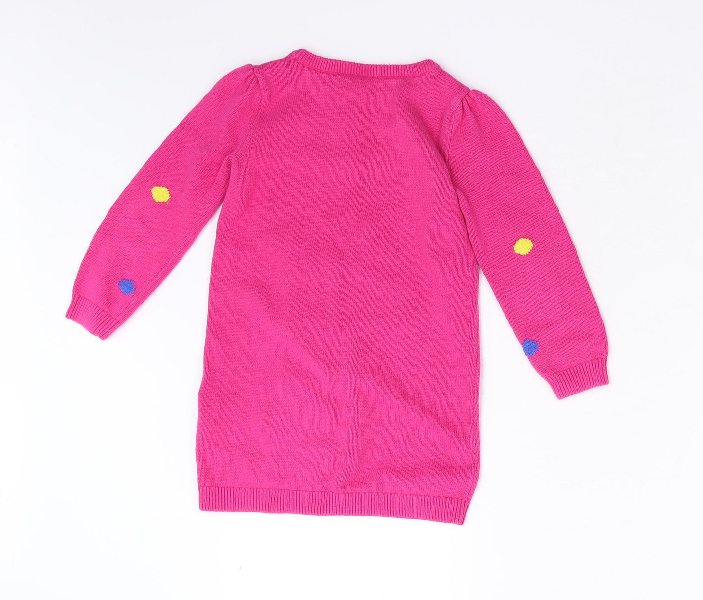 TU Girls Pink  Knit Pullover Jumper Size 4-5 Years