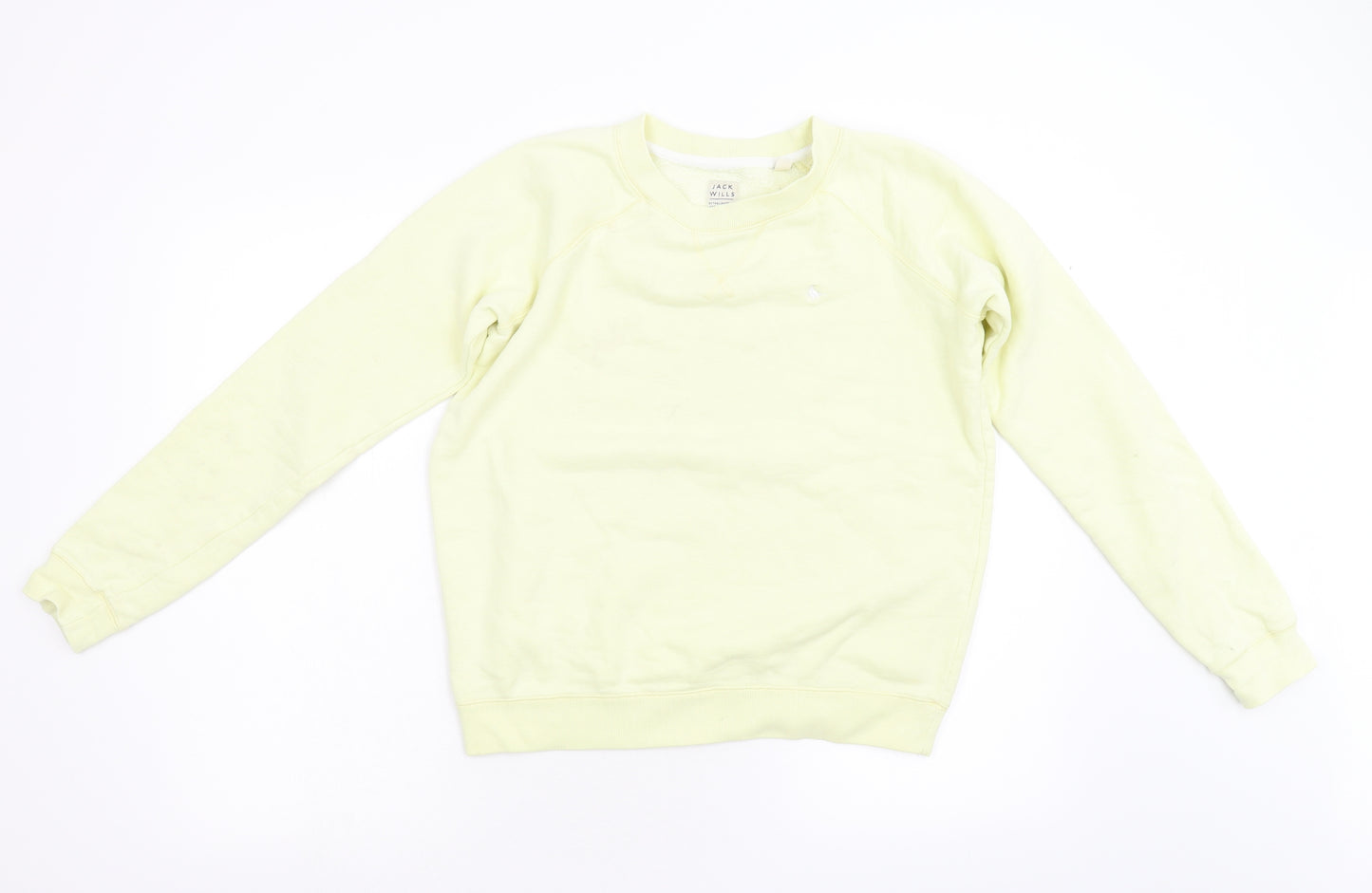 Jack Wills Womens Yellow   Pullover Sweatshirt Size 6