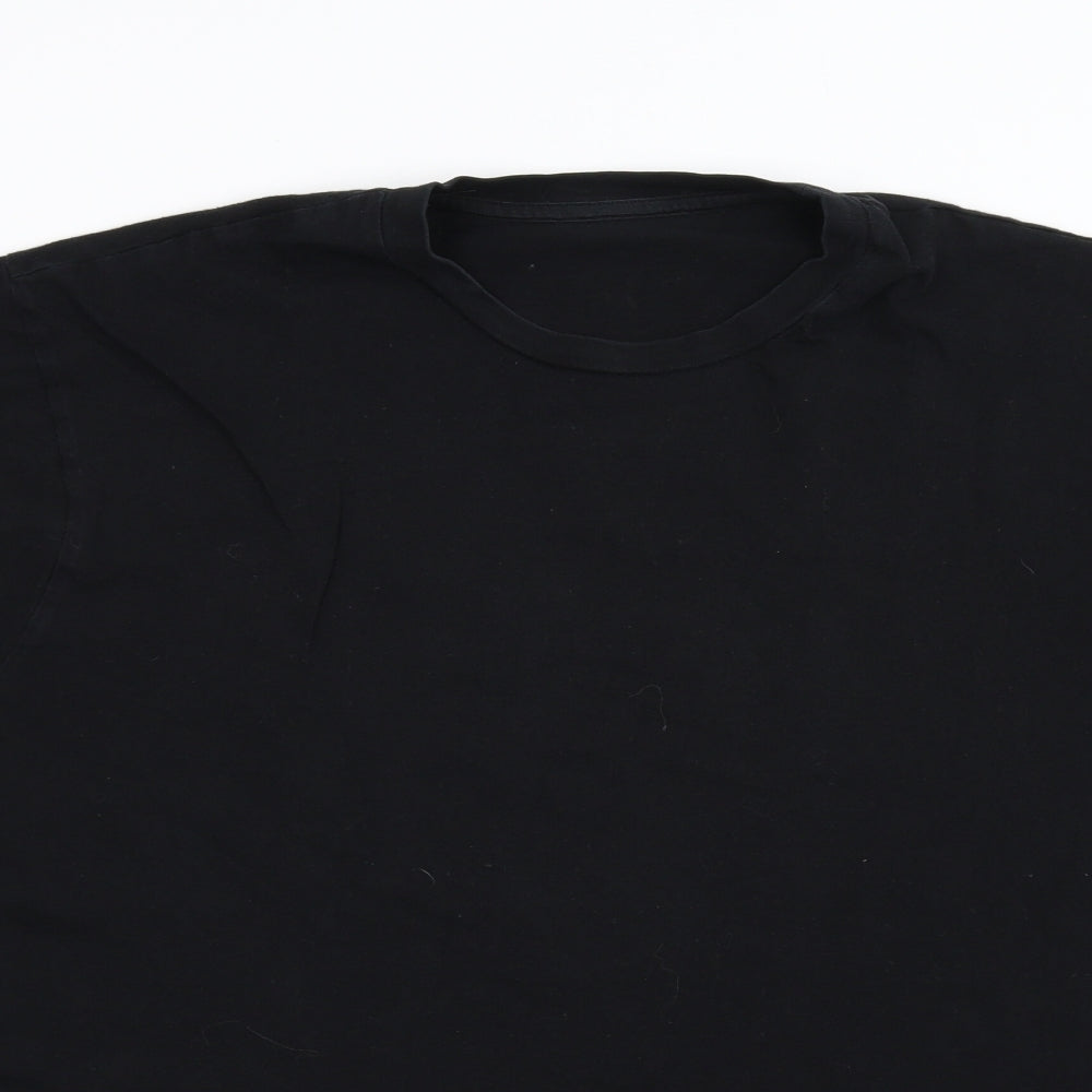 M&S Mens Black    T-Shirt Size XL