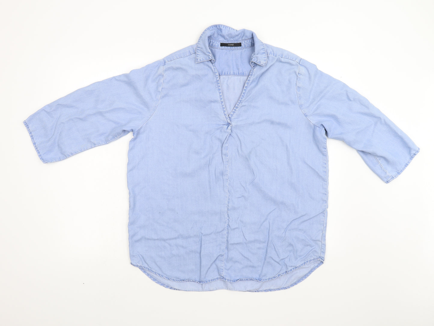 George Womens Blue   Basic Blouse Size 16