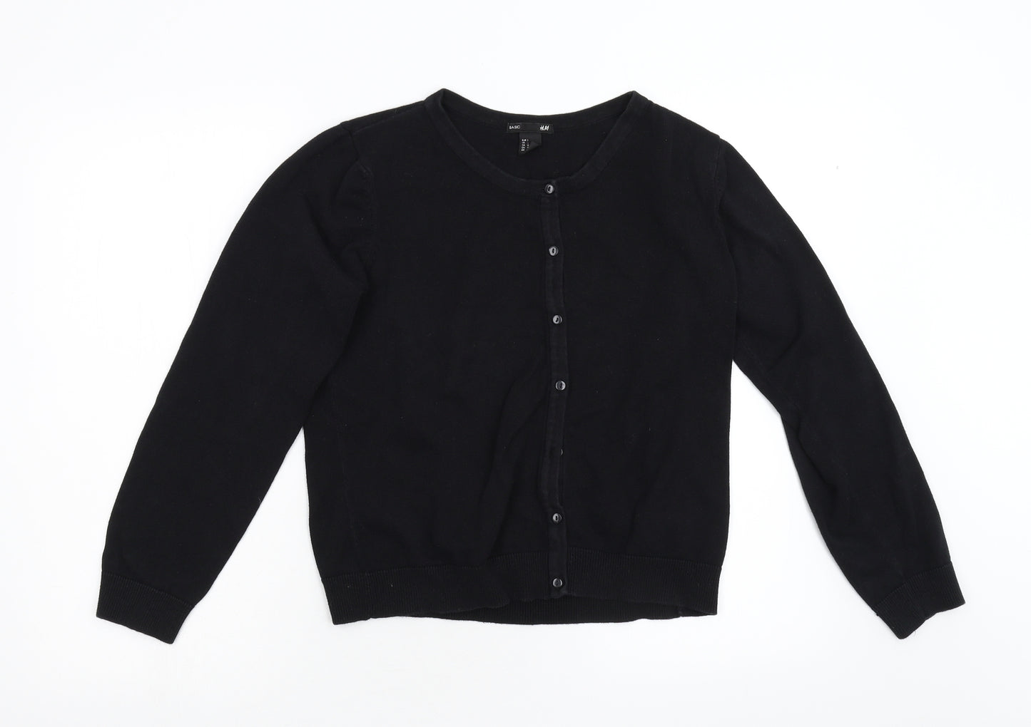 H&M Womens Black   Cardigan Jumper Size L