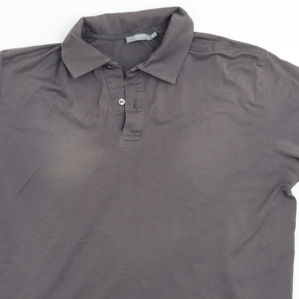 Sunspell Mens Grey    Polo Size L