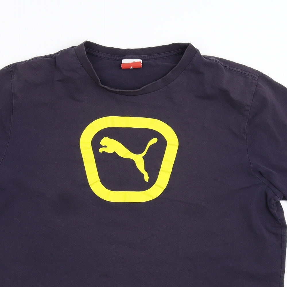 PUMA Mens Blue    T-Shirt Size L