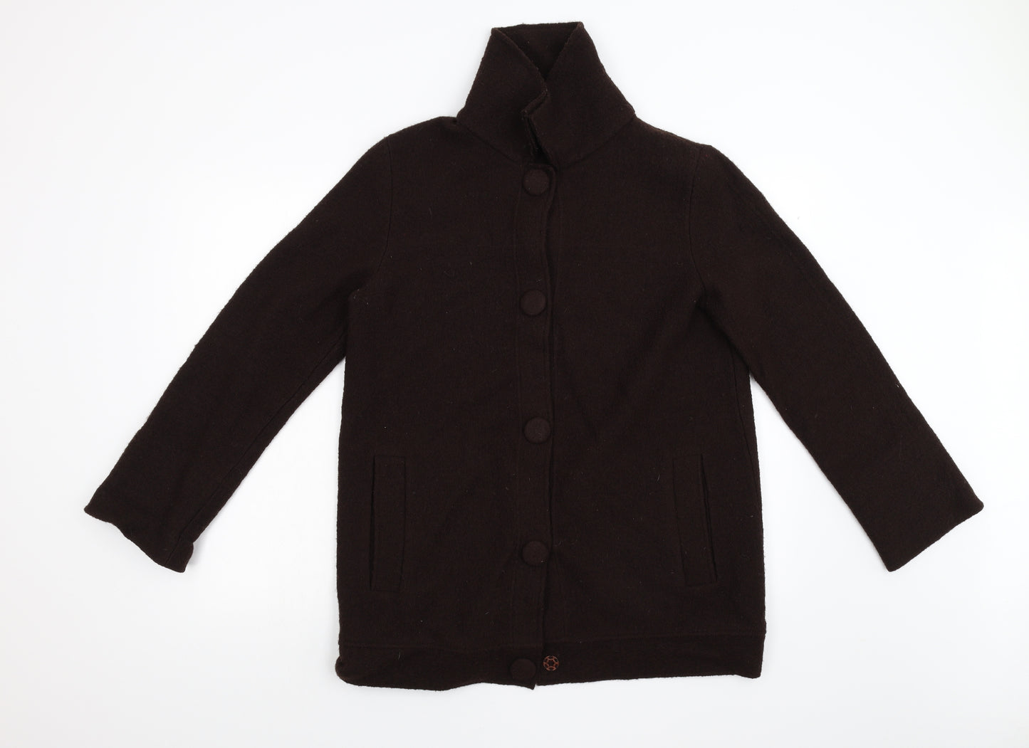 Zara Womens Brown   Overcoat Coat Size L