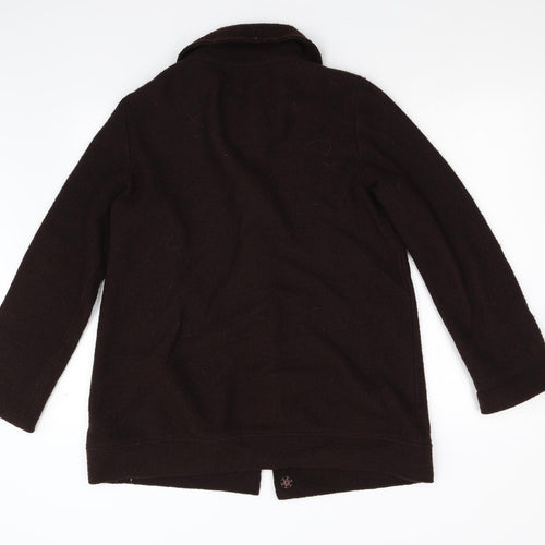 Zara Womens Brown   Overcoat Coat Size L