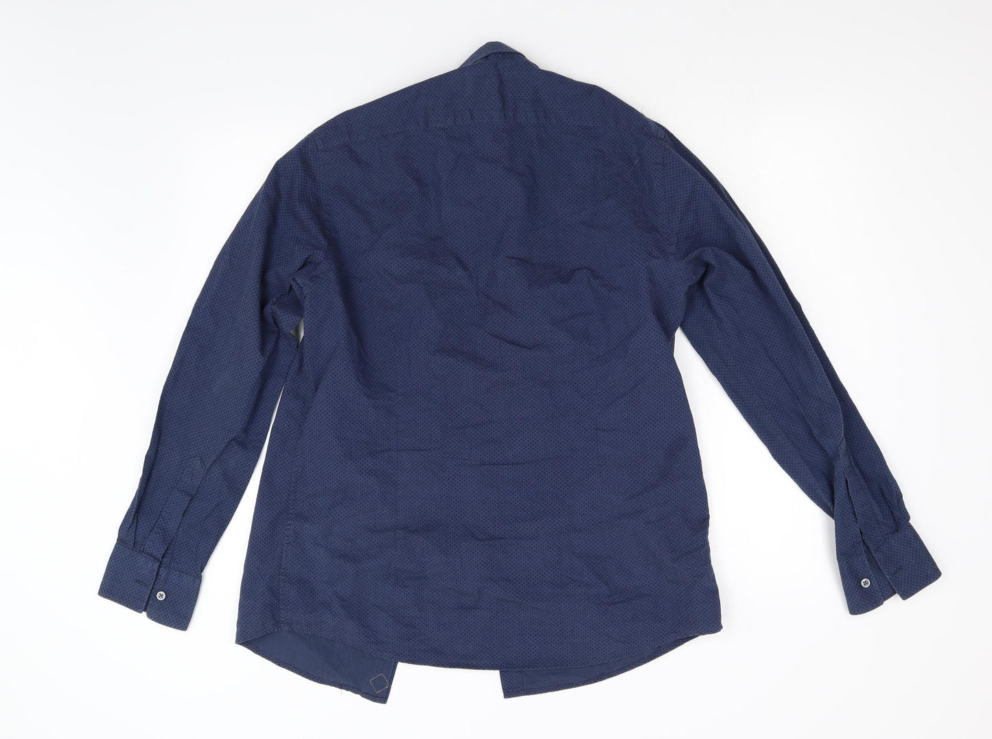 Simon Carter Mens Blue    Button-Up Size M