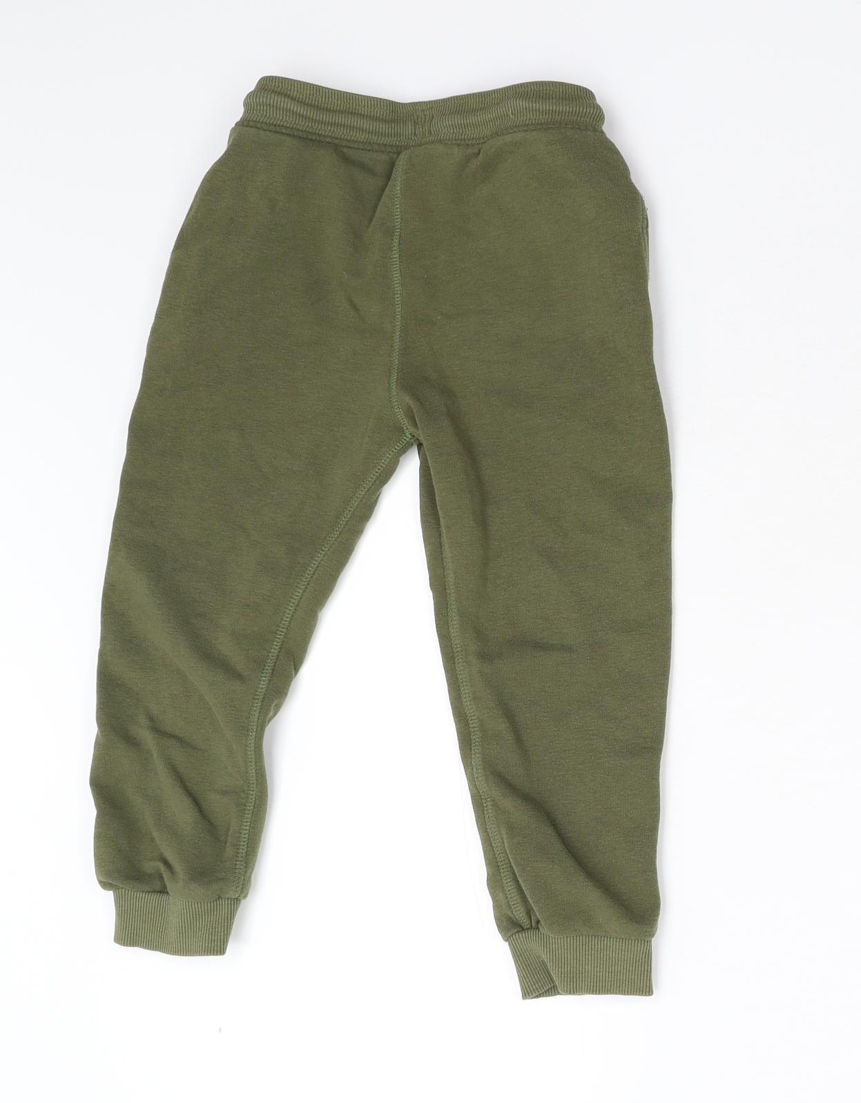 Nutmeg Boys Green   Jogger Trousers Size 4-5 Years