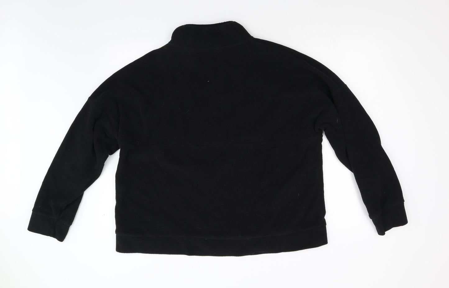 Primark Womens Black  Fleece Henley Jumper Size L