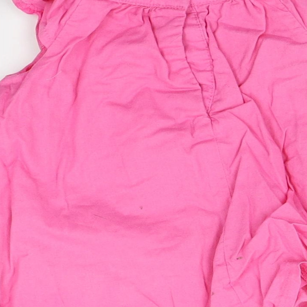 st bernard Girls Pink   A-Line  Size 6-9 Months  - Butterflies