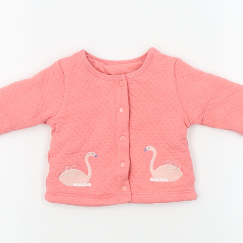 Preworn Girls Pink   Jacket  Size 3-6 Months