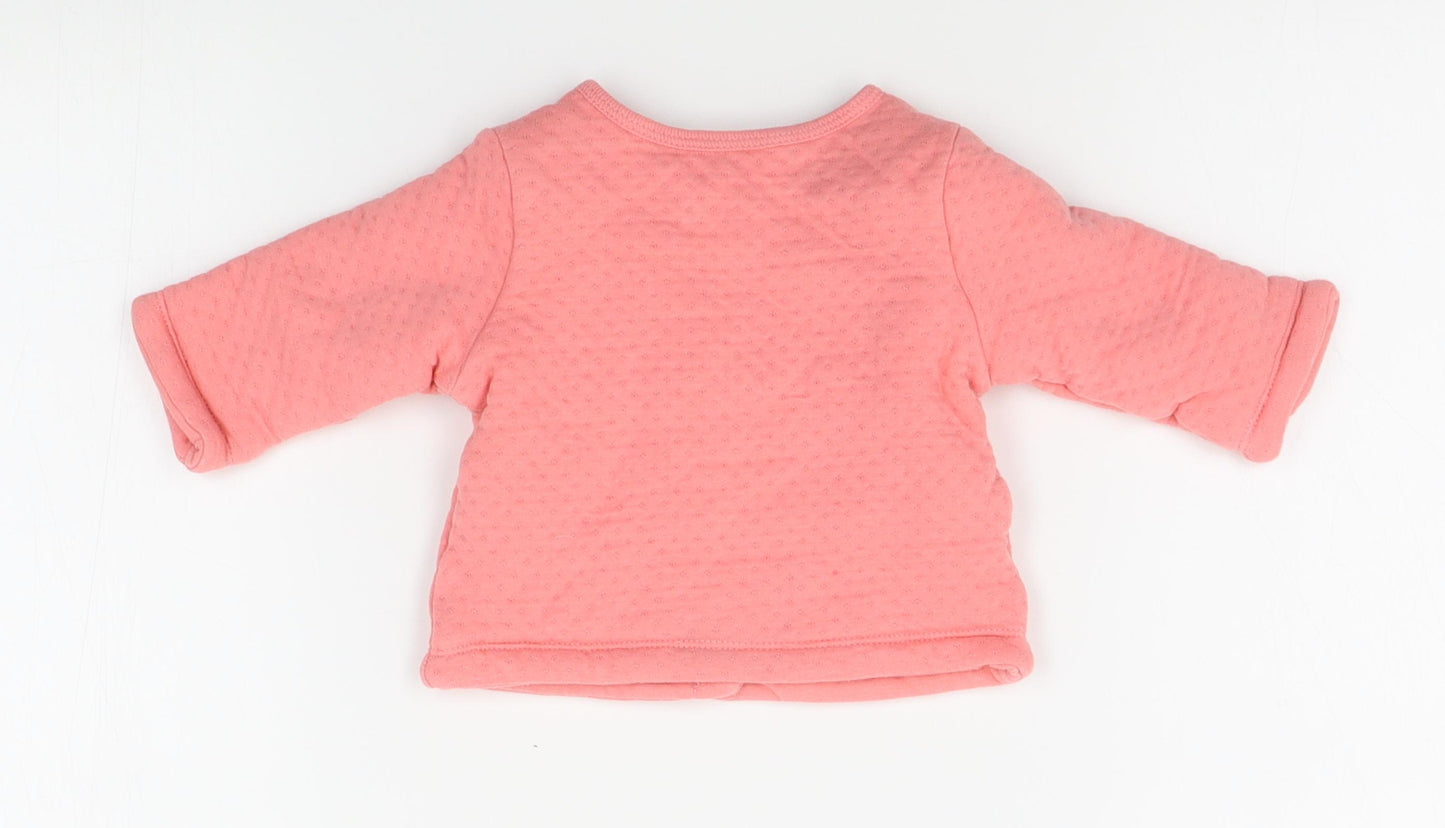 Preworn Girls Pink   Jacket  Size 3-6 Months