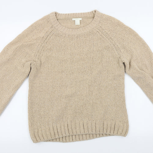 H&M Womens Beige   Pullover Jumper Size S