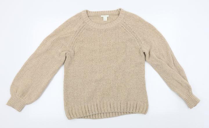 H&M Womens Beige   Pullover Jumper Size S