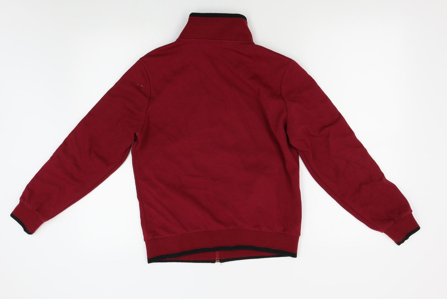 Hion Fashion Mens Red   Full Zip Sweatshirt Size L