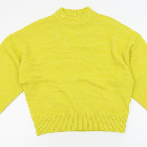 H&M Womens Yellow   Pullover Jumper Size S