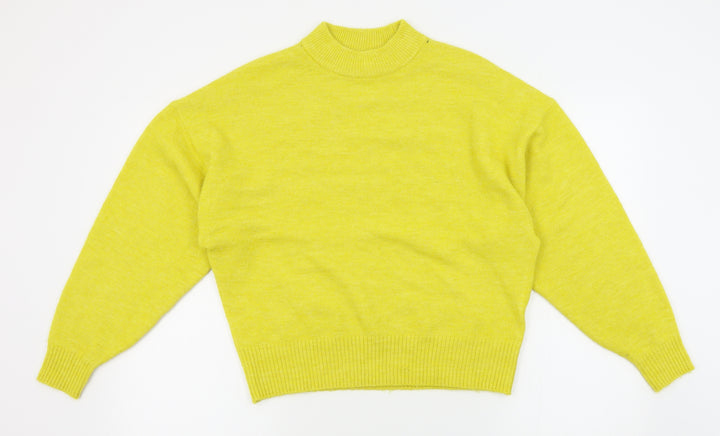 H&M Womens Yellow   Pullover Jumper Size S