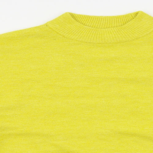 H&M Womens Yellow   Pullover Jumper Size S