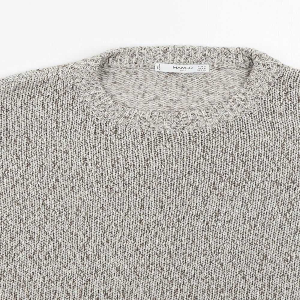 Mango Womens Grey   Pullover Jumper Size S