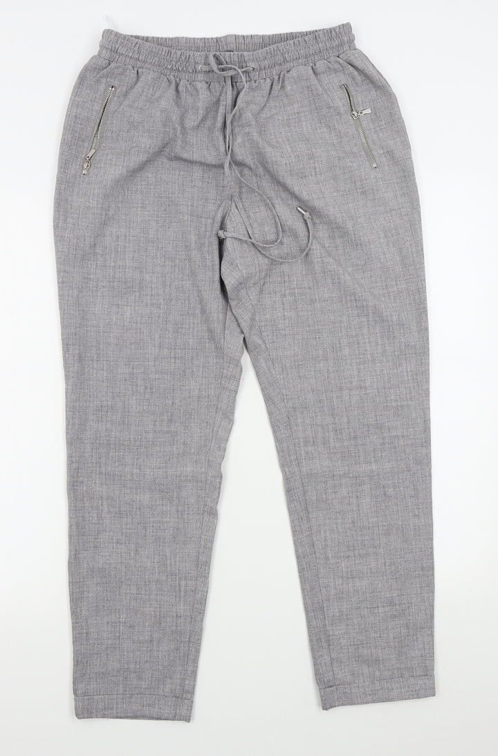 Atmosphere Womens Grey   Chino Trousers Size 12 L27 in