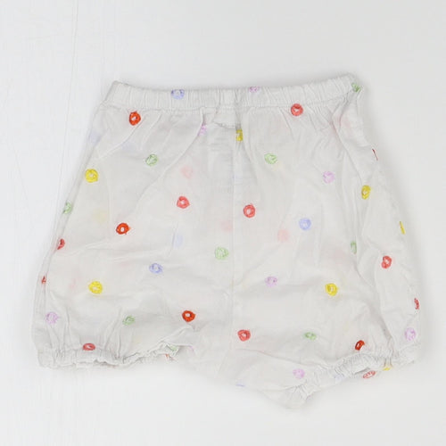 marese Girls White   Cropped Trousers Size 6-9 Months  - shorts