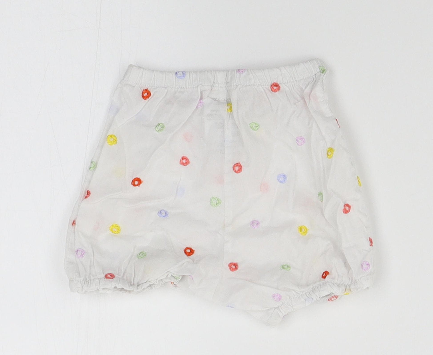 marese Girls White   Cropped Trousers Size 6-9 Months  - shorts