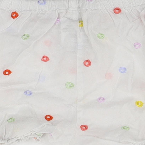 marese Girls White   Cropped Trousers Size 6-9 Months  - shorts