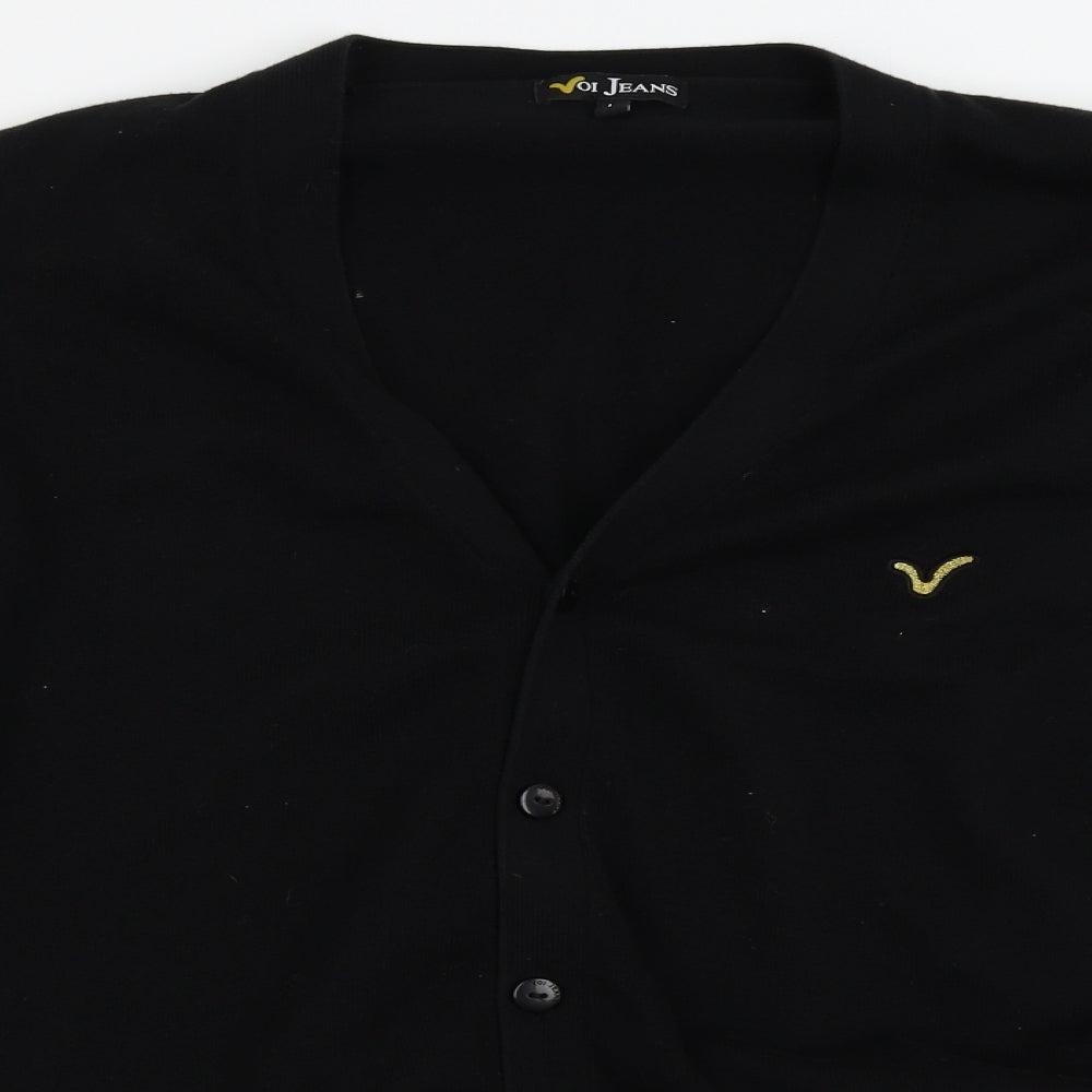 Voi Jeans Womens Black   Cardigan Jumper Size L