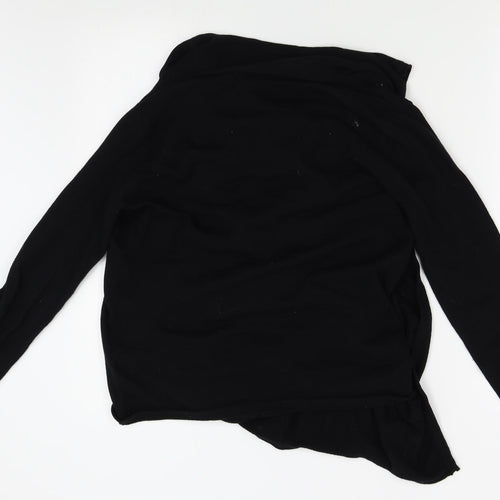 BM Womens Black   Wrap Jumper Size S